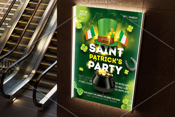 St. Patricks Day Party Flyer in Flyer Templates - product preview 1