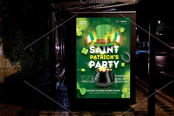 St. Patricks Day Party Flyer in Flyer Templates - product preview 2