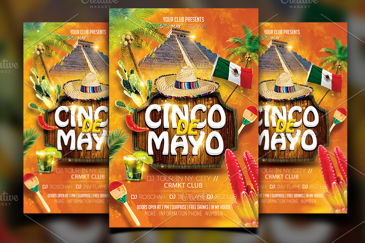 Cinco De Mayo Flyer in Flyer Templates - product preview 8