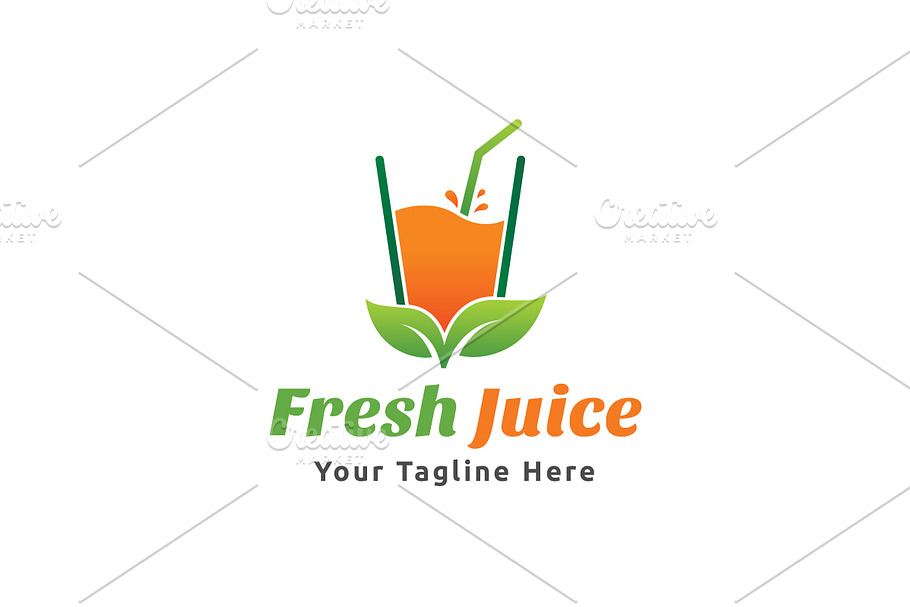 Fresh Juice Logo in Logo Templates - product preview 8