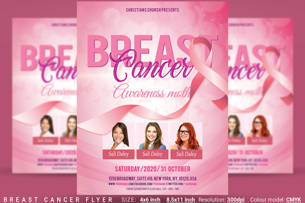 Breast Cancer Flyer in Flyer Templates - product preview 8