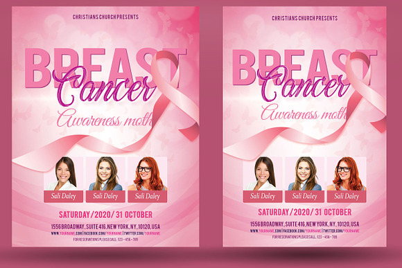 Breast Cancer Flyer in Flyer Templates - product preview 1
