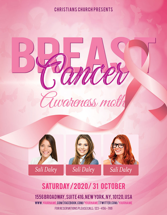 Breast Cancer Flyer in Flyer Templates - product preview 2
