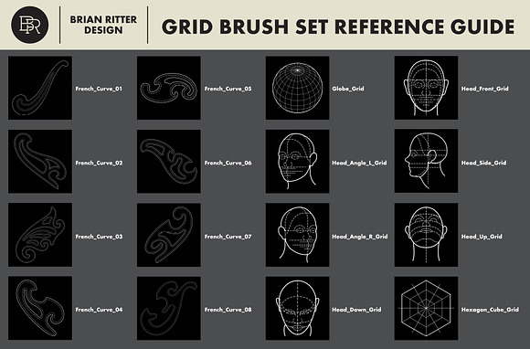 Drawing Grid Brushes for Procreate in Add-Ons - product preview 3