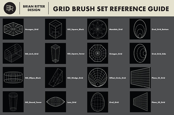 Drawing Grid Brushes for Procreate in Add-Ons - product preview 4