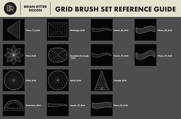 Drawing Grid Brushes for Procreate in Add-Ons - product preview 5