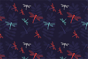 Seamless pattern "Dragonfly"