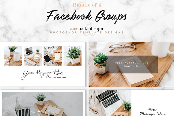 Facebook Group / Bundle of 4 in Facebook Templates - product preview 2