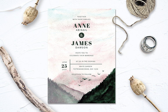 Landscape Wedding Collection in Wedding Templates - product preview 1