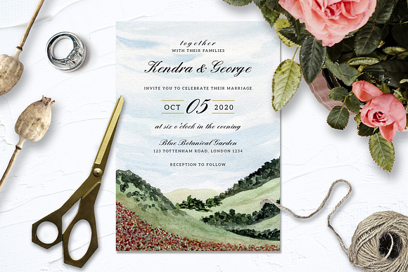 Landscape Wedding Collection in Wedding Templates - product preview 2