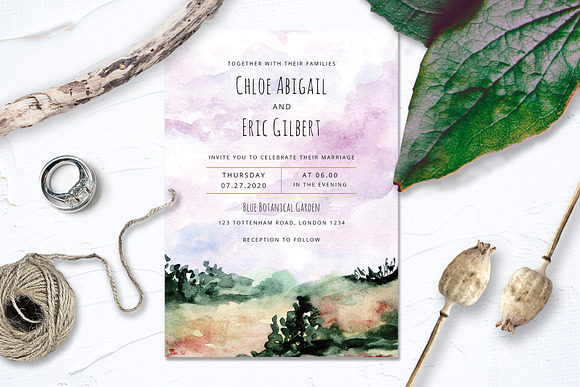 Landscape Wedding Collection in Wedding Templates - product preview 3