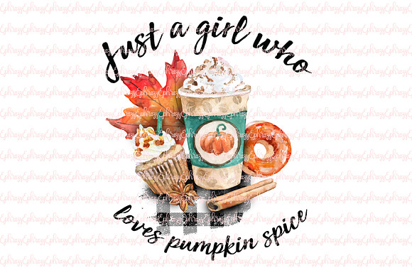 Just a girl who loves pumpkin spice in Illustrations - product preview 1
