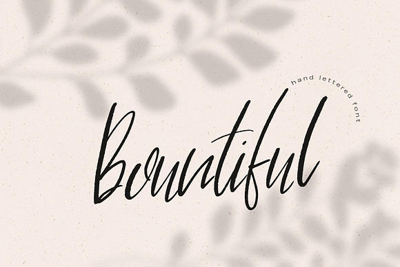 Bountiful Handlettered Font in Script Fonts - product preview 9