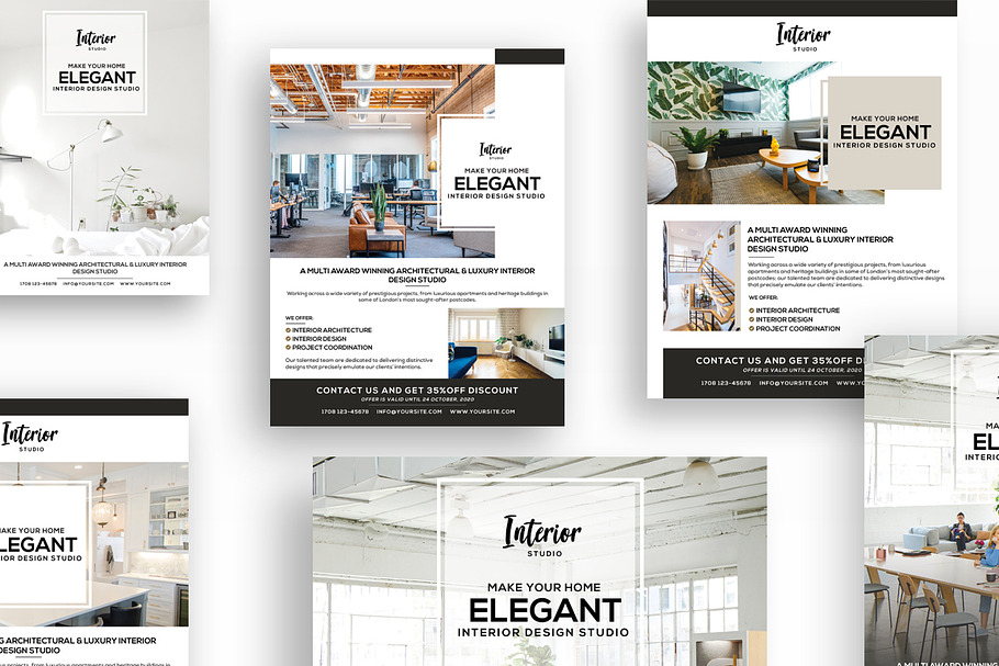 Interior Design, Architecture Flyers in Flyer Templates - product preview 8