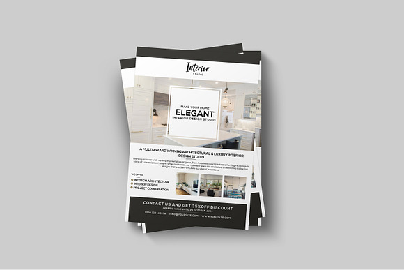 Interior Design, Architecture Flyers in Flyer Templates - product preview 3