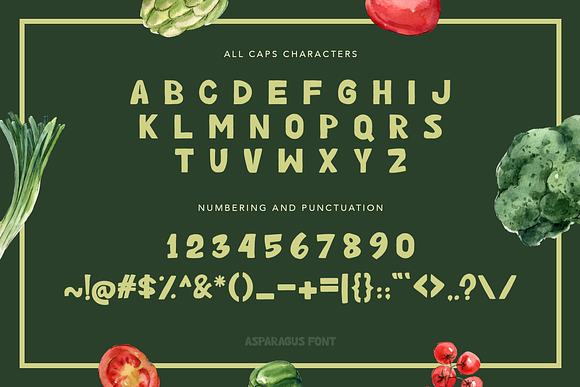 Asparagus Handwritten Font in Display Fonts - product preview 5