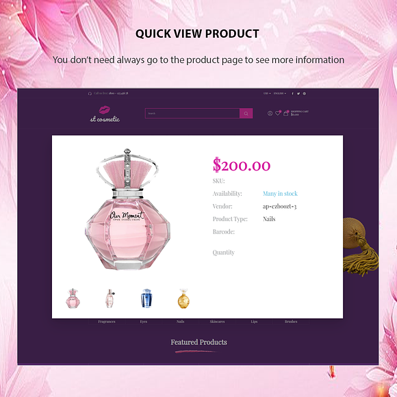 St Cosmetic Shopify in Website Templates - product preview 5