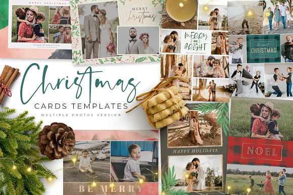 Christmas Card Multiple Photos in Card Templates - product preview 5