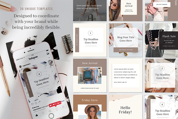 Instagram Post Canva Bundle | Vol 1 in Instagram Templates - product preview 2