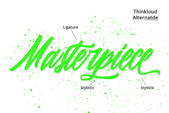 Thinkloud - with Stylistic Alt Style in Script Fonts - product preview 1