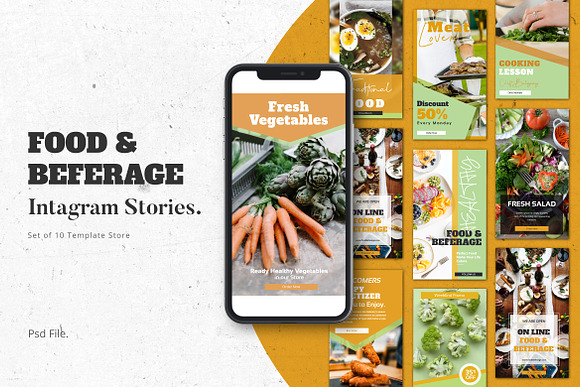Food & Beferage Instagram Stories in Instagram Templates - product preview 4