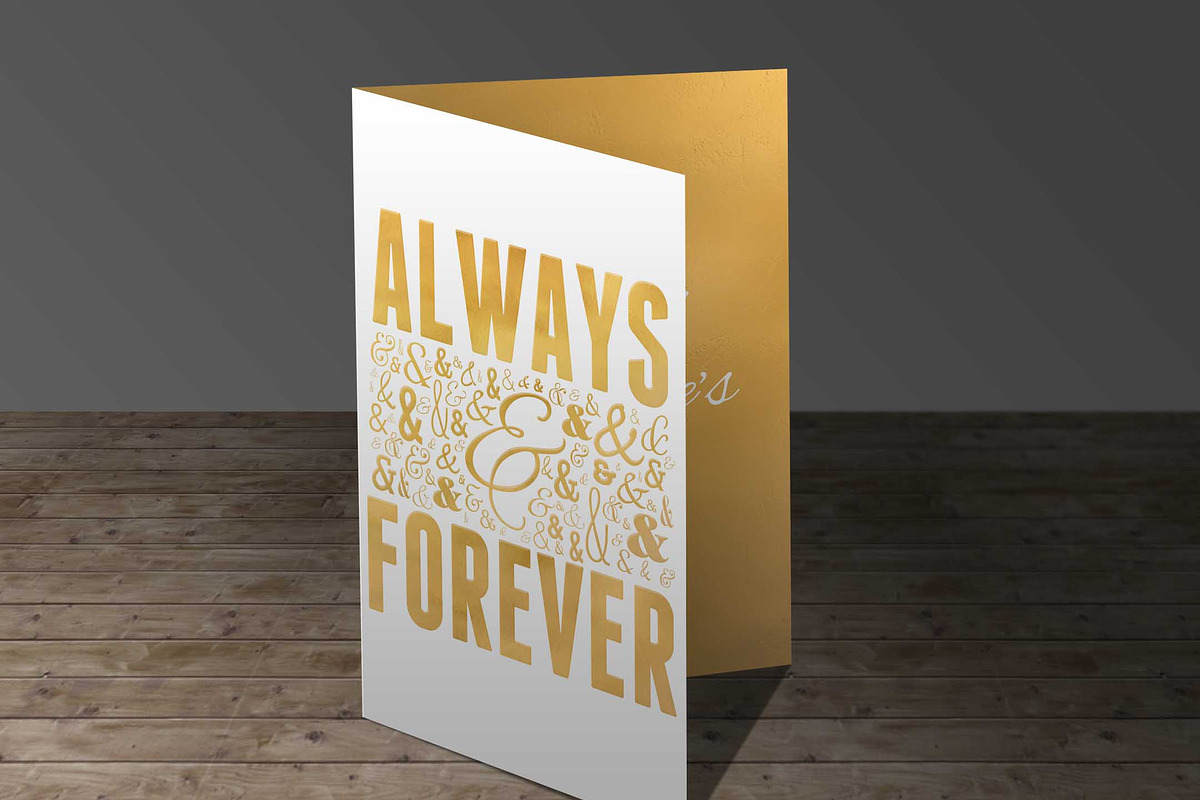Always & Forever Greeting Card in Card Templates - product preview 8
