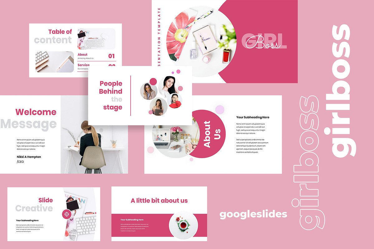 Girlboss - Google Slides in Google Slides Templates - product preview 8