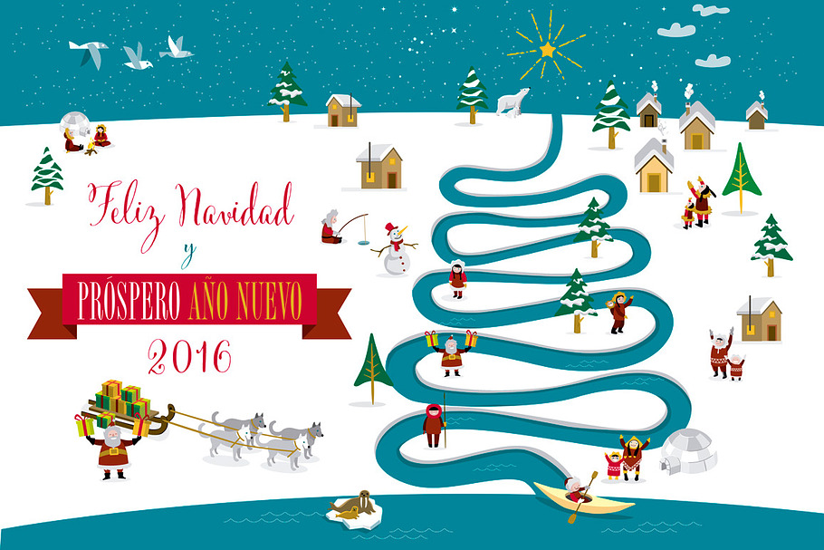 Christmas card 2016 (Spanish) in Illustrations - product preview 8