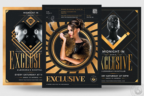 Exclusive Party Flyer Bundle in Flyer Templates - product preview 1