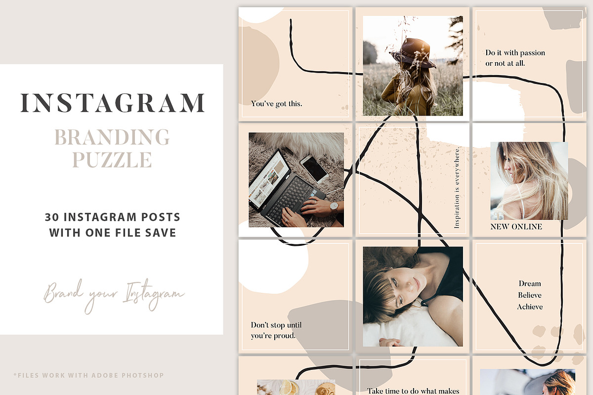 Instagram Branding Puzzle Template in Instagram Templates - product preview 8