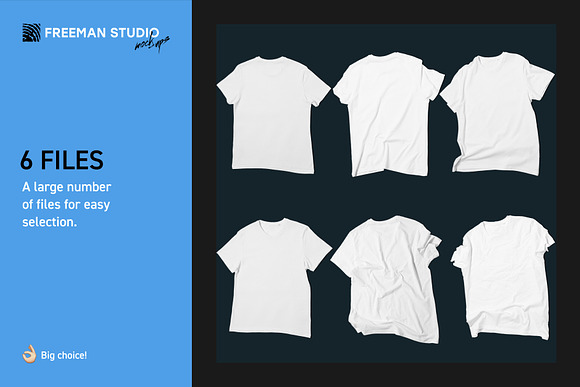 Men's U-Neck T-Shirt Mock-Up Set in Mockup Templates - product preview 1