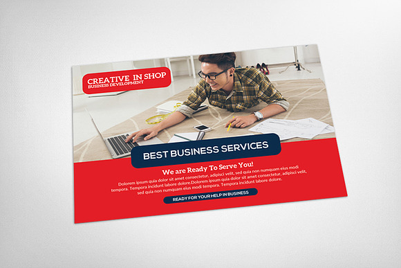 Transport Business Postcard Template in Postcard Templates - product preview 2
