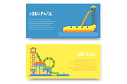 Aquapark attraction slide or