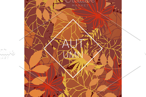 Autumn leaves festival vector