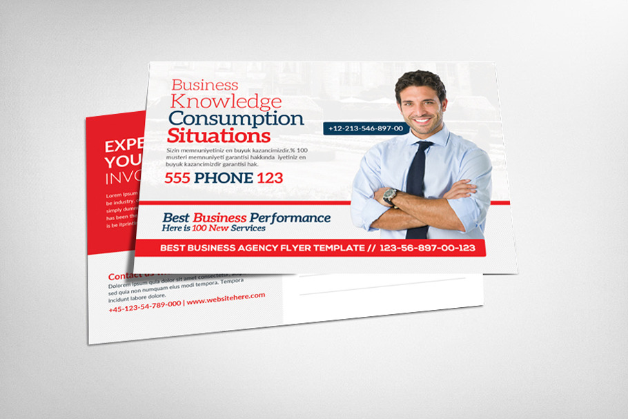Business Solution Marketing Postcard