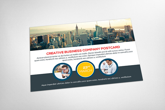 Business Solutions Postcard Template in Postcard Templates - product preview 2