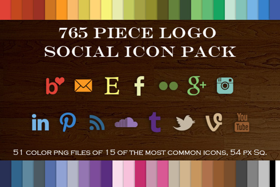765 Piece Logo Social Icon Pack