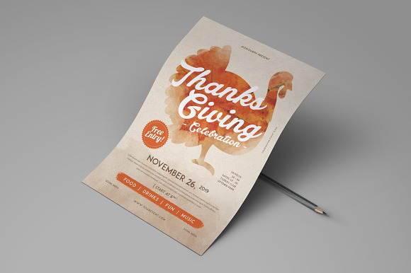 Thanksgiving Flyer in Flyer Templates - product preview 1