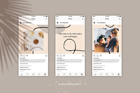 Instagram Branding Puzzle Template in Instagram Templates - product preview 9