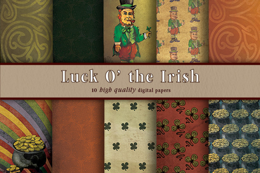 Luck O' The Irish 10 digital papers