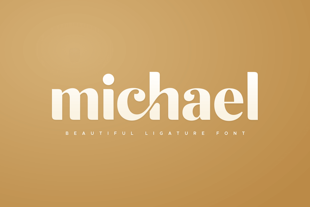 michael beautiful ligature font in Display Fonts - product preview 8