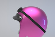 PINK Retro Motorcycle Helmet