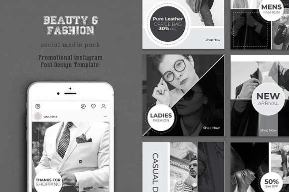 Fashion Social Media Banner Template in Instagram Templates - product preview 1