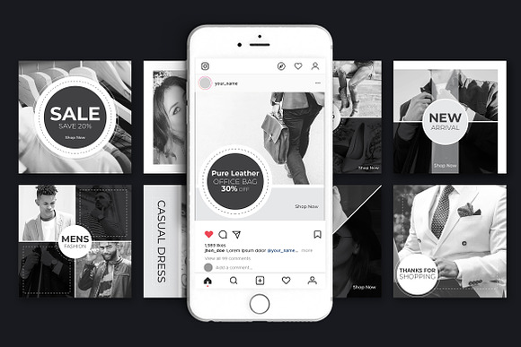 Fashion Social Media Banner Template in Instagram Templates - product preview 3