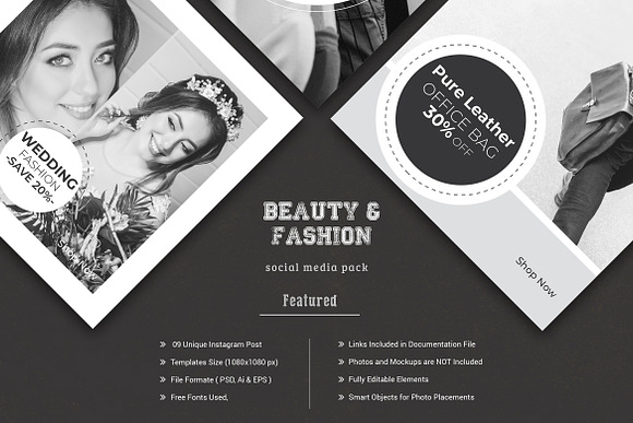 Fashion Social Media Banner Template in Instagram Templates - product preview 4