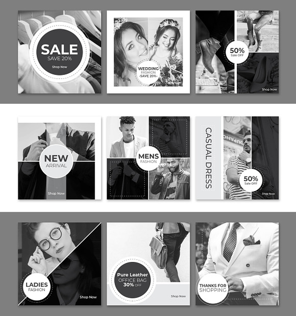 Fashion Social Media Banner Template in Instagram Templates - product preview 5