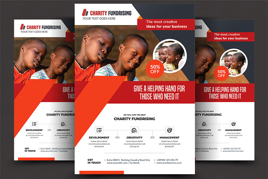 Charity Fundraisers Flyer in Flyer Templates - product preview 8