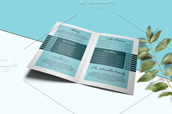 Funeral Program Template-V916 in Brochure Templates - product preview 2