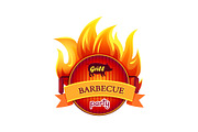 Grill Barbecue Party Hot Icon Vector