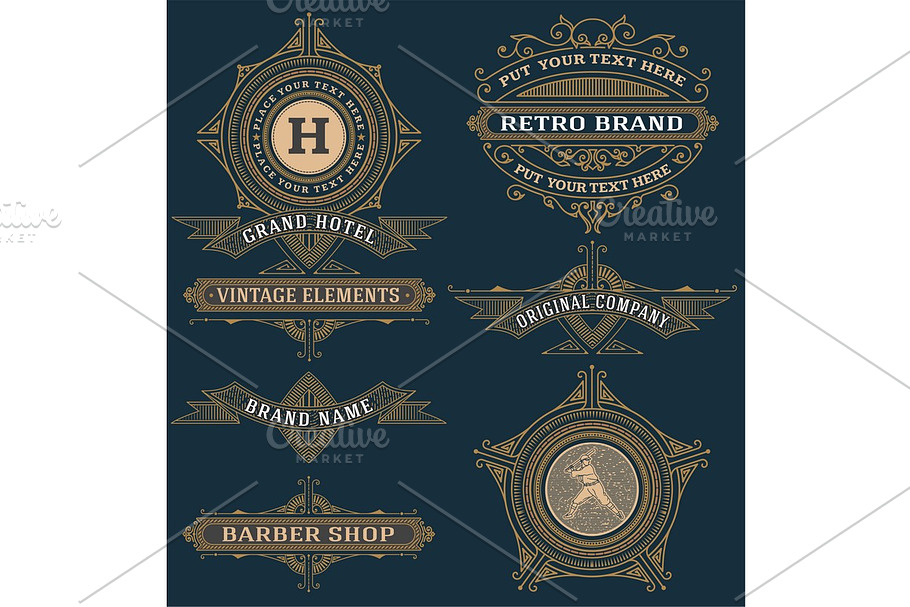 Set of design elements. Vector. in Illustrations - product preview 8